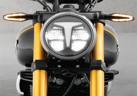 T Face LED Headlamp of TVS Ronin TD Motorcycle
