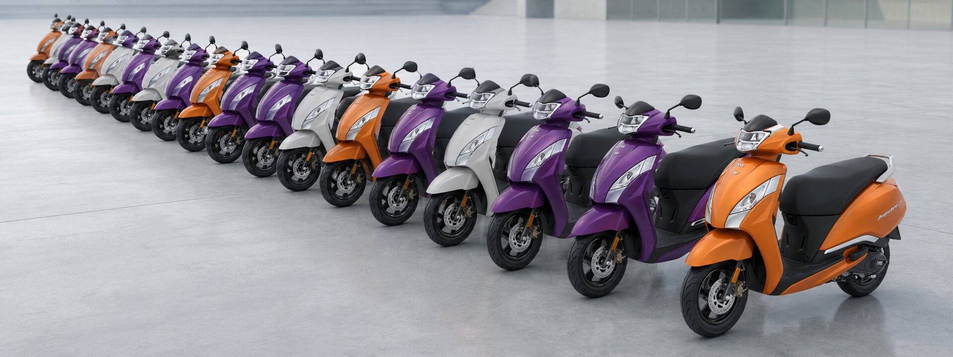TVS fleet scooters for commercial business use in Malta
