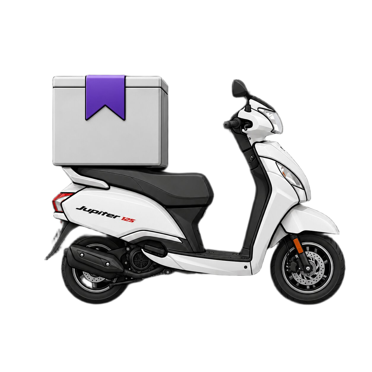 TVS scooter used for parcel and e commerce delivery across Malta