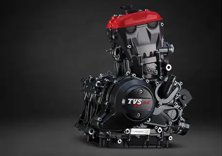 TVS RR 310 Motorcycle Reverse Inclined DOHC Engine