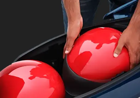 32 Liters Storage in iQube electric scooter