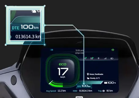 TVS iQube- Ride 100 KM in Single Charge