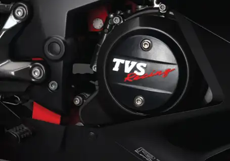 Liquid cool TVS racing engine of RR 310 Motorcycle