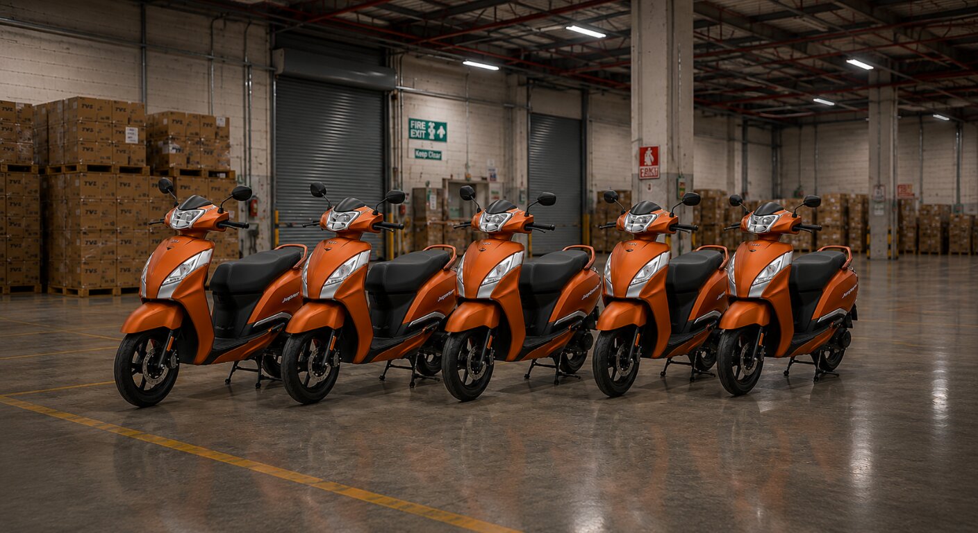 Multiple TVS scooters lined up for bulk fleet purchase in Malta