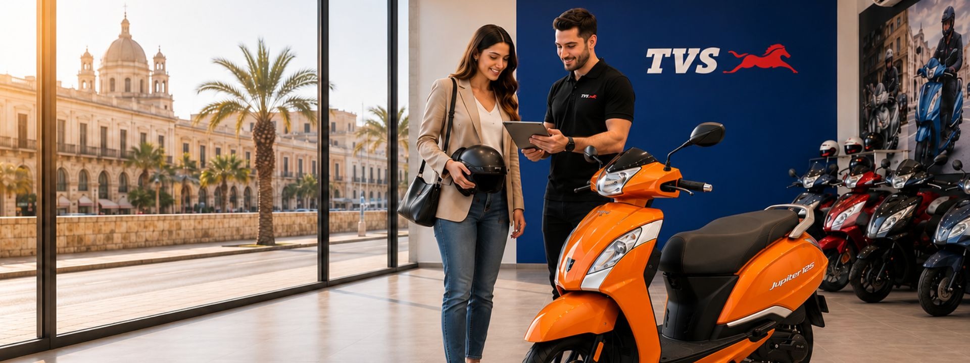 TVS scooter EMI financing in Malta