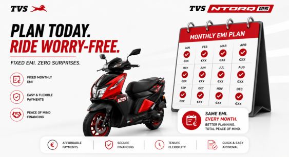 Fixed monthly TVS scooter payments